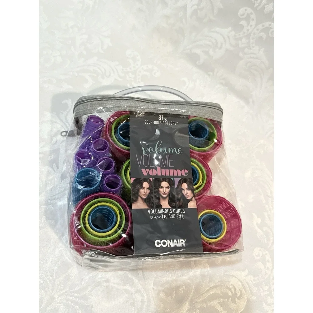 Conair Self-Grip Rollers Assorted Sizes 31 Count Voluminous Curls